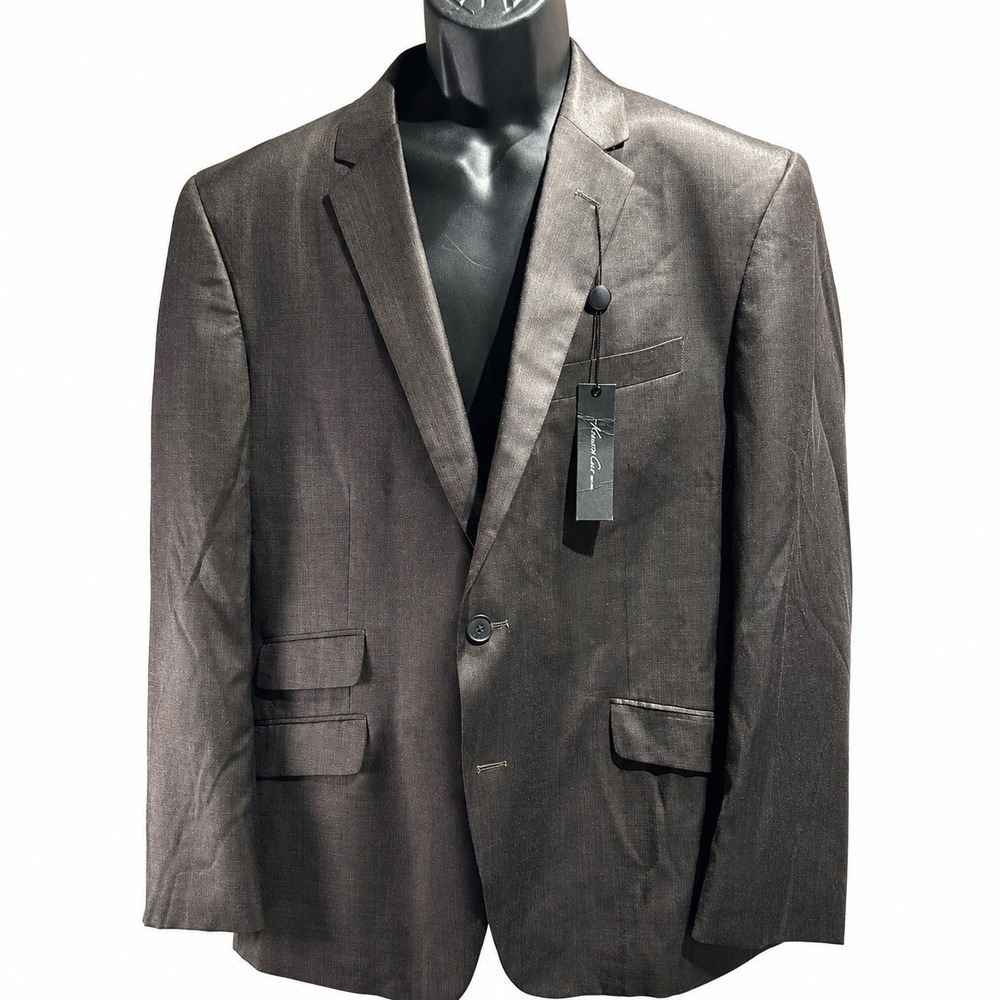 NWT Kenneth Cole New York Mens 46S Medium Brown Suit Jacket Blazer Sport Coat